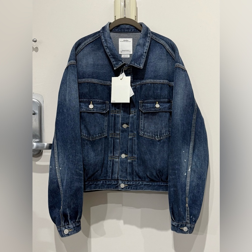 Visvim 2025 101X Damaged-1010 Paint Denim Jacket 4 [NEW]
